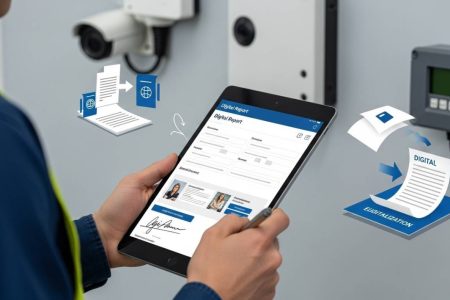 Relatório de Visita Técnica Digital: Eliminando Papelada e Aumentando Eficiência
