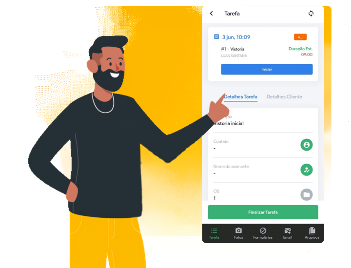 App Flow Service para equipe de campo