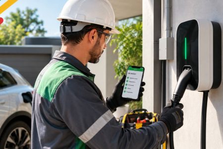 Gestão para empresa de instalação de carregadores de veículos elétricos